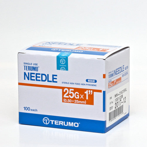 Terumo Needle - Orange - 25g x 1 inch (Single)