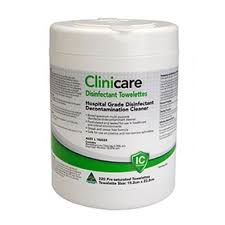 Clinicare Hospital Grade Disinfectant Wipes