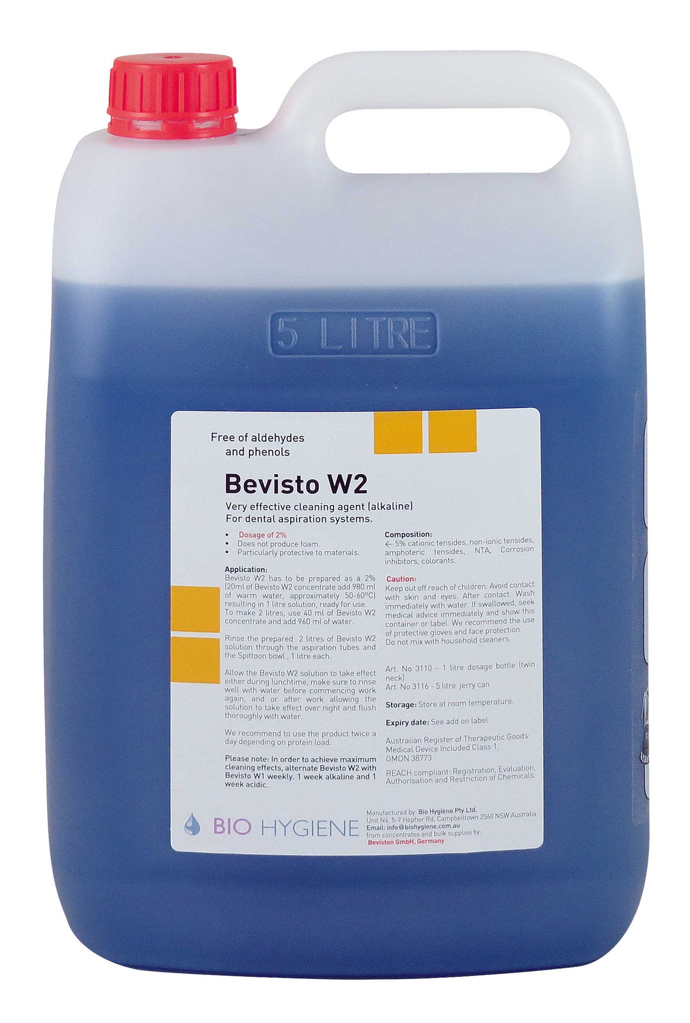 Bevisto W2 (Alkaline) - Suction Cleaner