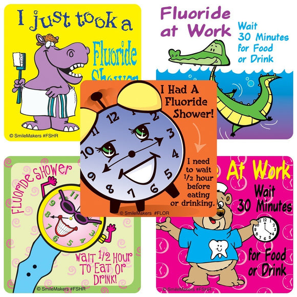 Fluoride Stickers - FLOR