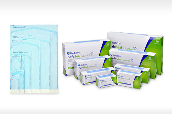 SafeSeal Quattro Self Sealing Sterilisation Pouches From