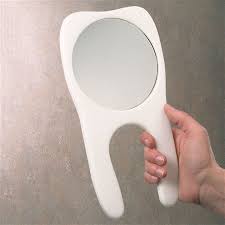 White Molar Hand Mirror - 7095210