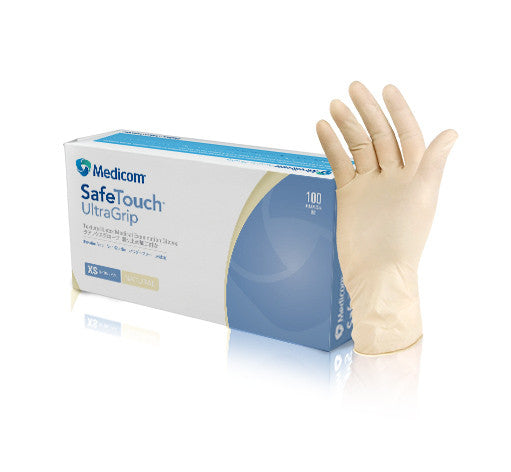 SafeTouch Ultra Grip Latex Examination Gloves - Powder Free - 1122